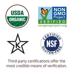 Packaging highlights no pig gelatin and no artificial flavors