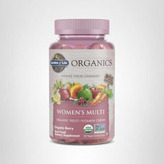 Bottle featuring 120 real fruit gummies