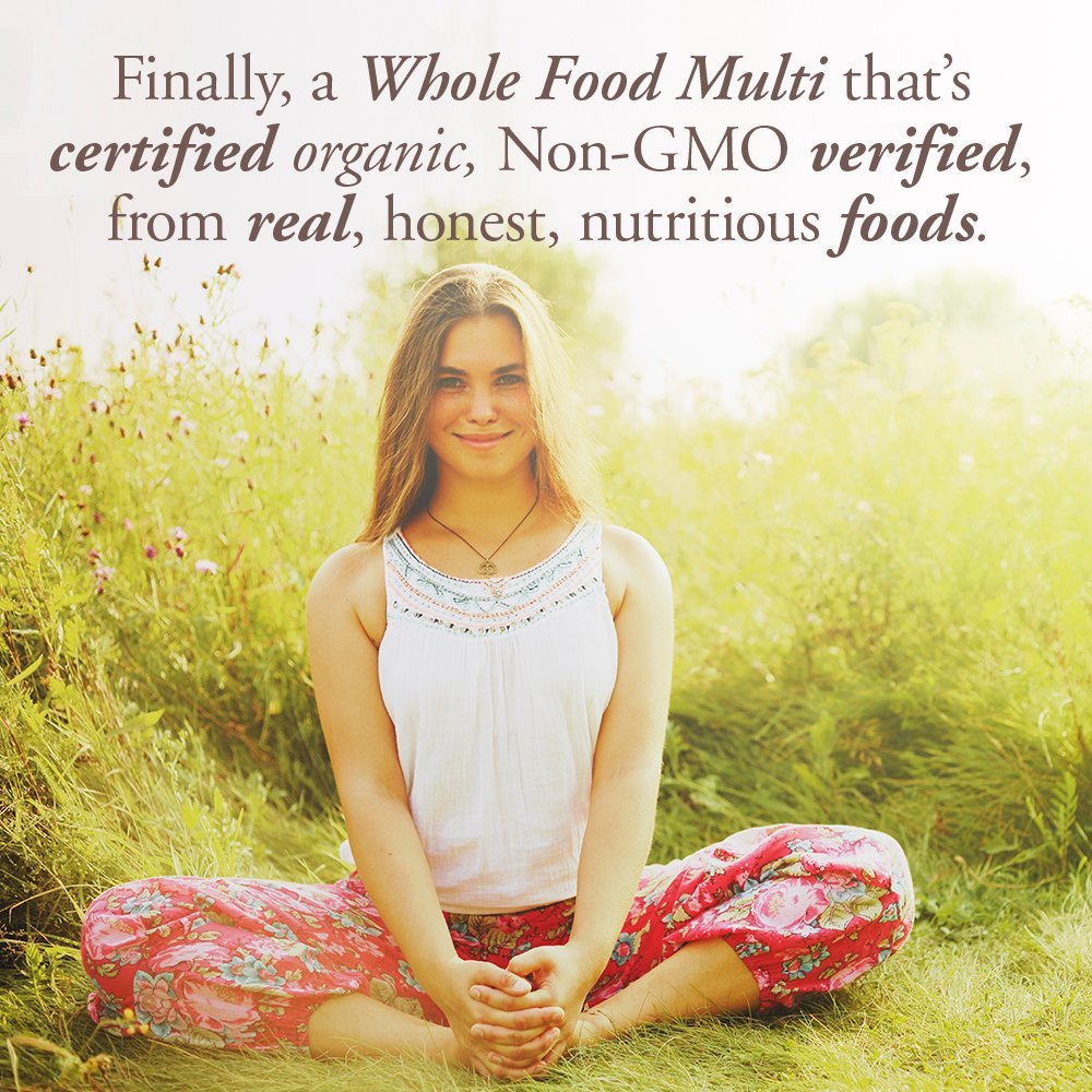 Ingredients and nutrition label for Garden of Life Organics Women's Multi