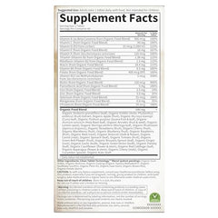 Natural ingredients and whole-food blend imagery