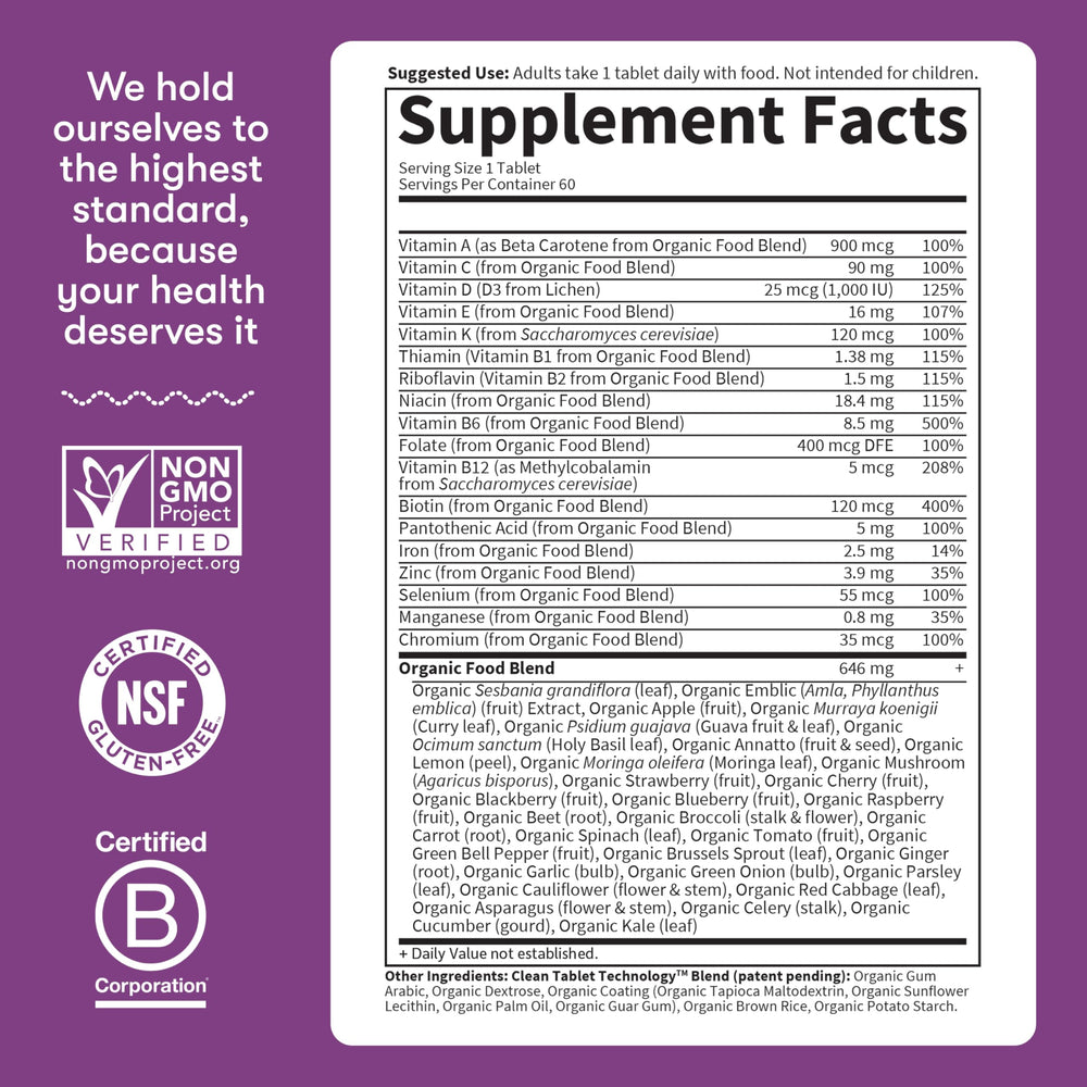 Garden of Life Organics Women's Multivitamin daily-pack, convenient one-a-day routine