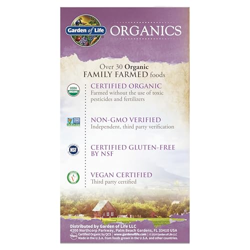 Garden of Life Organics Women’s Multivitamin tablet in hand