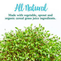 Product benefits badge: no artificial colors, flavors or preservatives