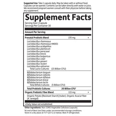 30-count vegetarian capsules bottle
