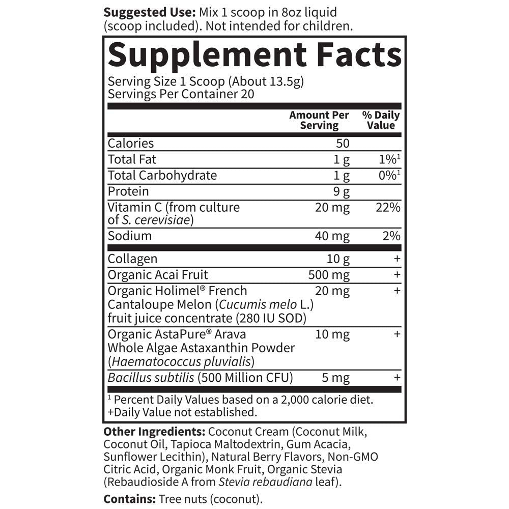 Probiotics 500 Million CFU label