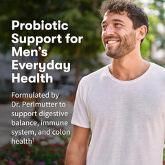 Garden of Life Probiotics for Men capsule closeup for easy daily use.