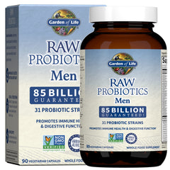 Front view of Garden of Life RAW Probiotics Men 50 & Wiser bottle