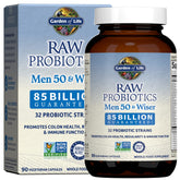 Garden of Life Raw Probiotics for Men Over 50 bottle front view