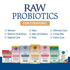 Third party testing badge on probiotic bottle