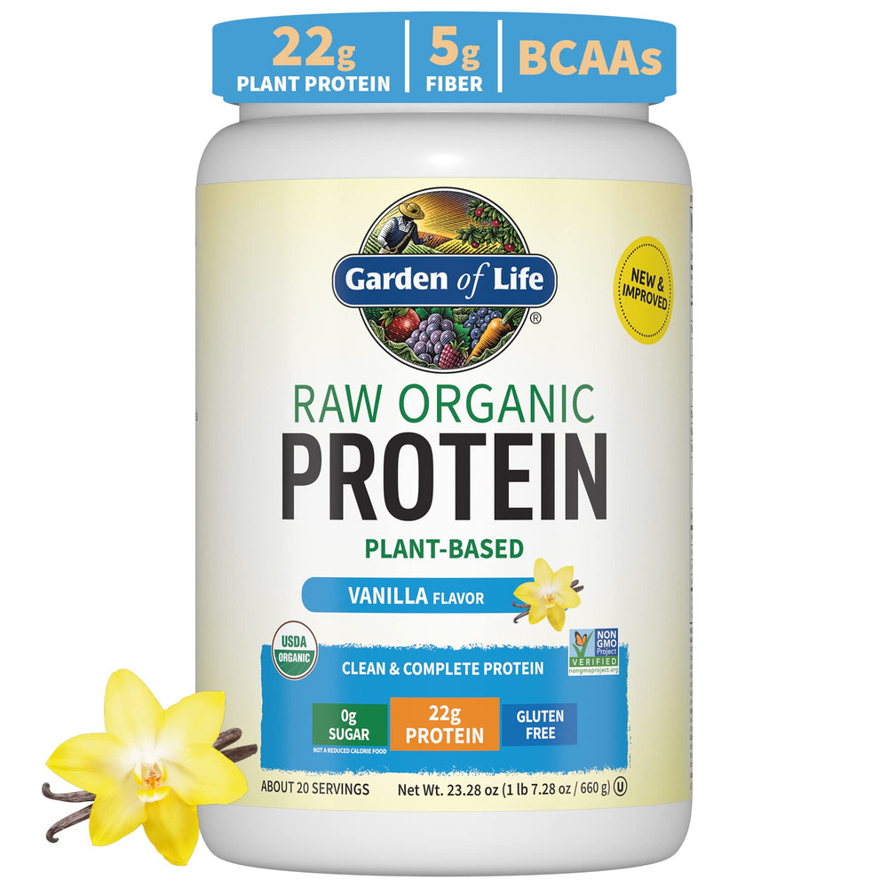 Garden of Life Vanilla Plant-Based Protein Powder 1.5 lb hero image