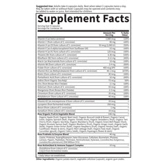 Live probiotics and digestive enzymes included in formula