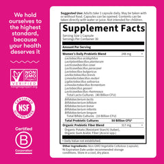 Made in the USA badge on Garden of Life probiotic packaging