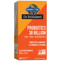 Bottle of Garden of Life Dr Formulated Probiotics 30 Billion CFU 30-Day Supply