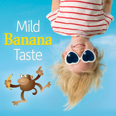 Probiotic powder being mixed into a child-friendly beverage
