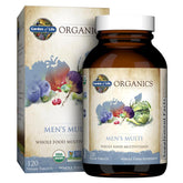Front view of Garden of Life Organics Men's Multivitamin 120 tablets