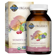 Garden of Life Organics Women's Multi bottle on a white background
