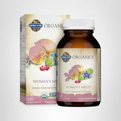 Packaging box and bottle of Garden of Life Organics Women's Multi