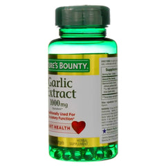 Two Nature's Bounty garlic extract bottles representing pack of 2