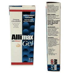 Close-up of garlic extract natural skincare gel texture