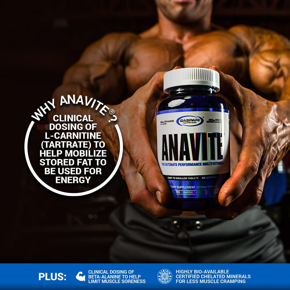 Gaspari Anavite bottle side profile
