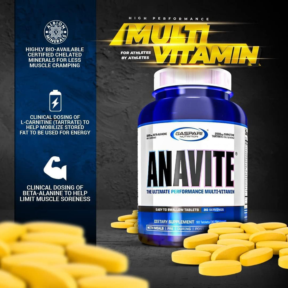 Gaspari Anavite ingredients panel