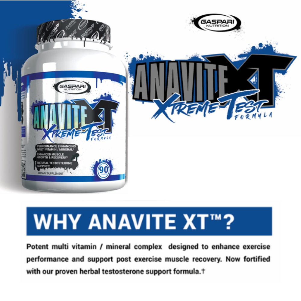 90-tablet bottle of Gaspari Anavite XT