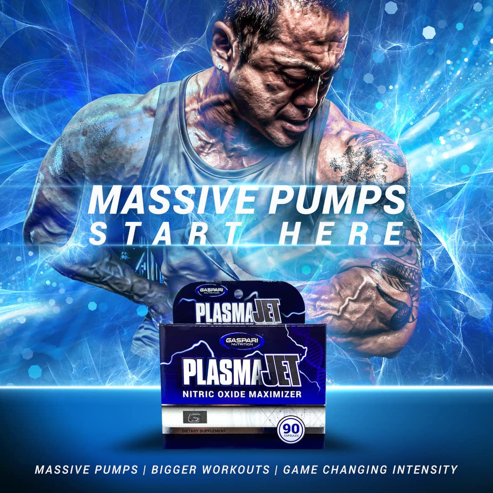Gaspari Plasmajet label closeup communicates usage directions and intensity potential.