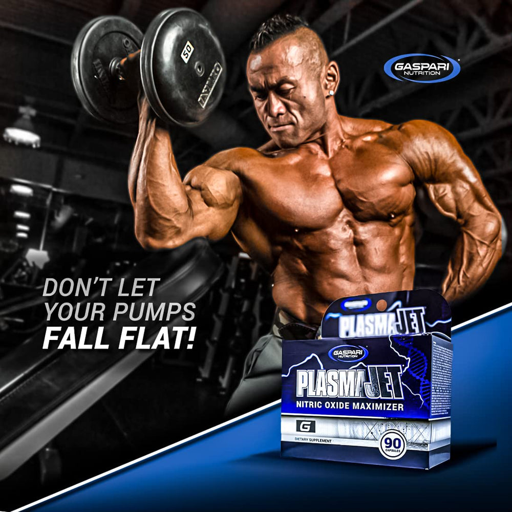 Gaspari Plasmajet shake setup illustrates quick pre-workout consumption benefits.