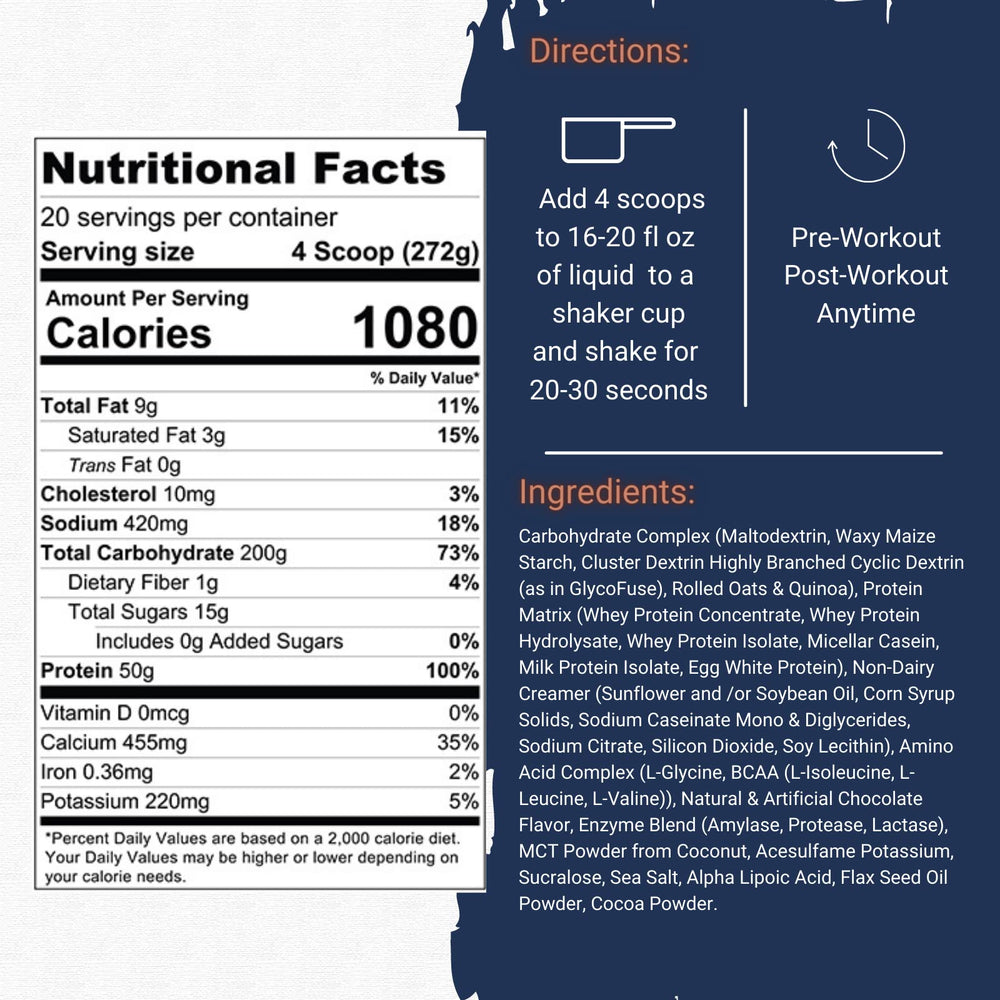 Gaspari Real Mass complex-carb-blend showing slow-release energy benefits.