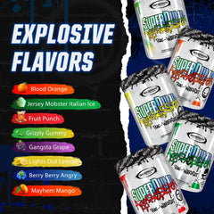 Gaspari Nutrition SuperPump Aggression Mayhem Mango can ready to mix for workouts.