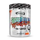Gaspari Nutrition SuperPump Aggression Mayhem Mango label highlighting energy and focus potential.