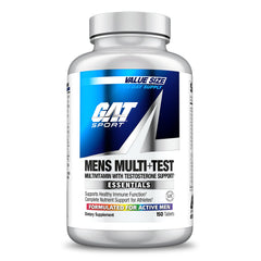 Bottle label of GAT SPORT Men's Multi + Test premium multivitamin