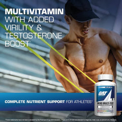 Athlete with GAT SPORT Men's Multi + Test bottle