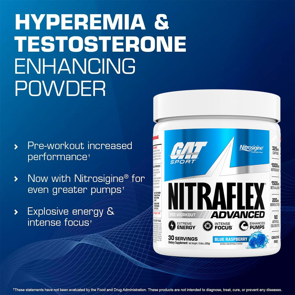 Blue Raspberry Nitraflex tub with scoop