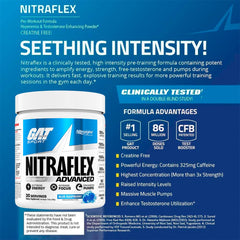 Nitraflex nutrition facts label close-up