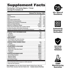 GAT SPORT Nitraflex Sport fruit punch label highlights certified substance-free formula.