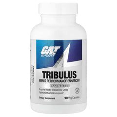 GAT Tribulus Capsules bottle front view, 90 count