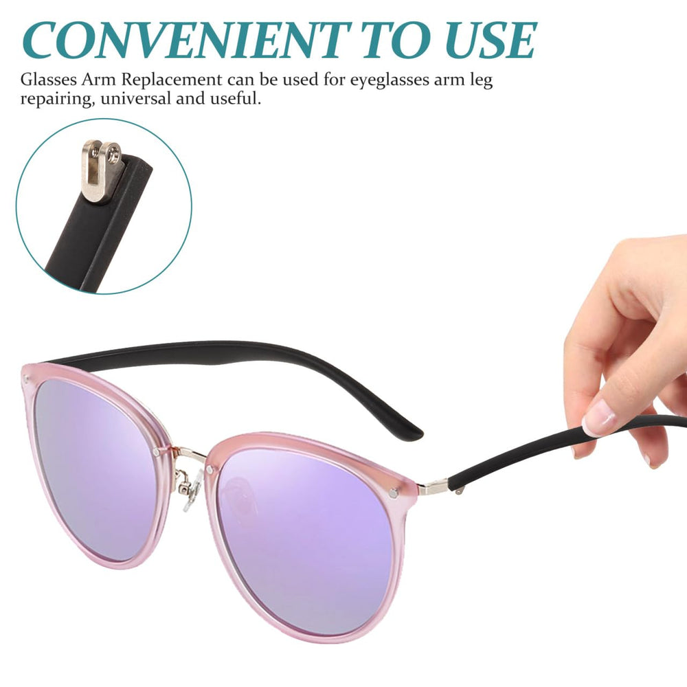 Temple end tips for glasses to prevent bending