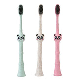 Gatuida Panda Toothbrush for Kids - front view with soft bristles