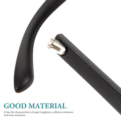 Durable silicone titanium sunglasses arms
