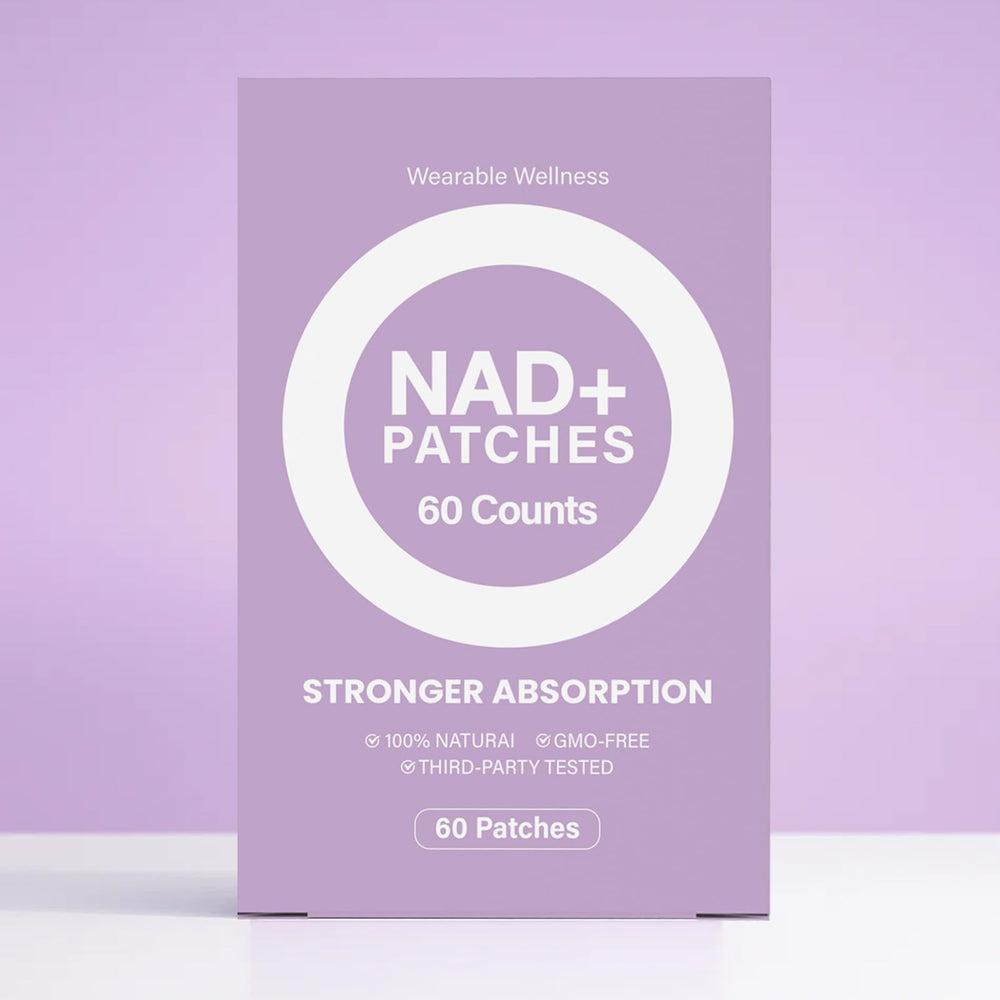 Gavradra NAD+Energy Patch being worn on skin