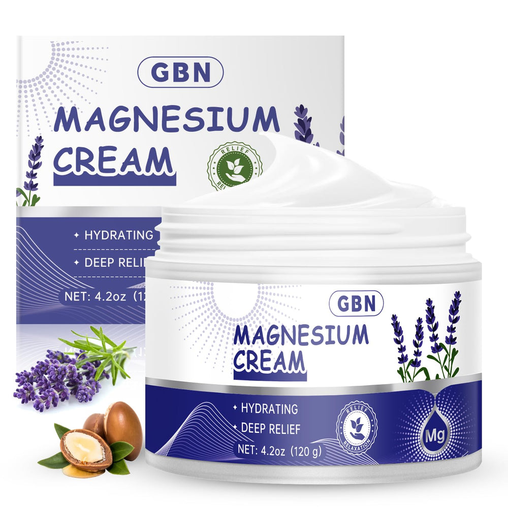 GBN Magnesium Cream for Sleep bottle with lavender