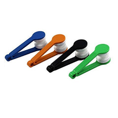 Microfiber cleaning head and plastic handle close-up - image 2