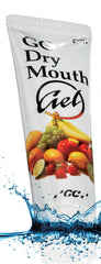 GC Dry Mouth Gel two-tube package with assorted flavors (raspberry, fruit salad, mint, lemon, orange)