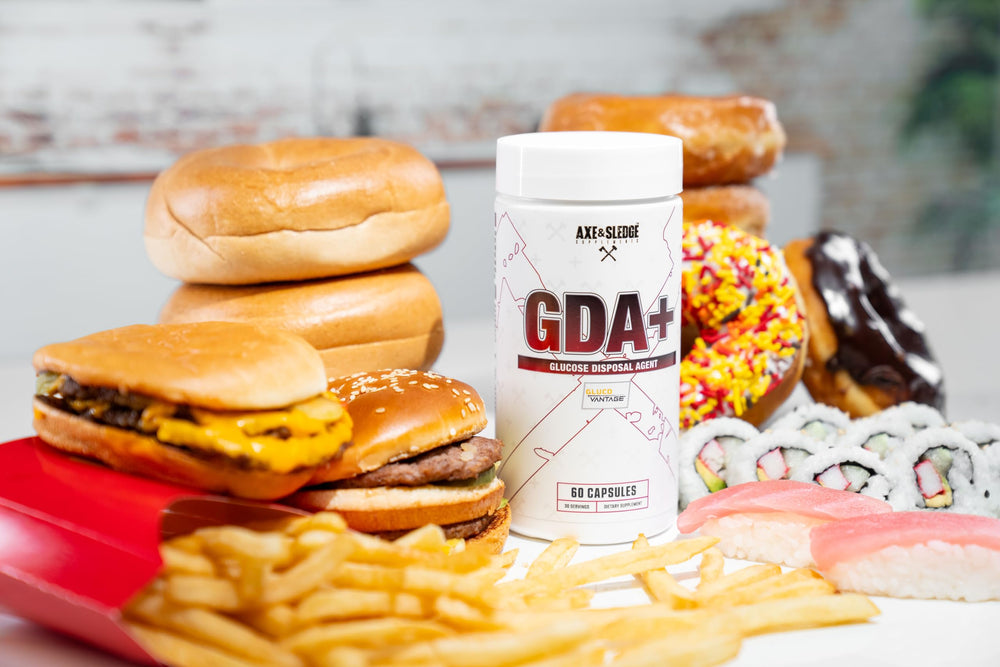 Illustration of muscle glycogen replenishment with GDA+