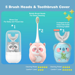 Travel cover and USB charging cable for Geacker toothbrush