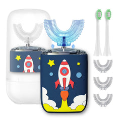 Geacker Kids U-Shaped Electric Toothbrush for Children Aged 2-7