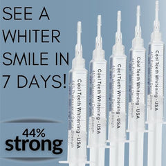 Five 5ml syringes of whitening gel