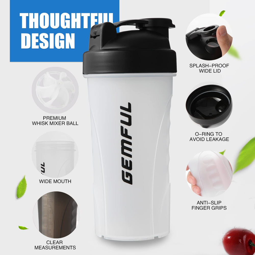 GEMFUL shaker BPA-free dishwasher-safe for quick cleaning