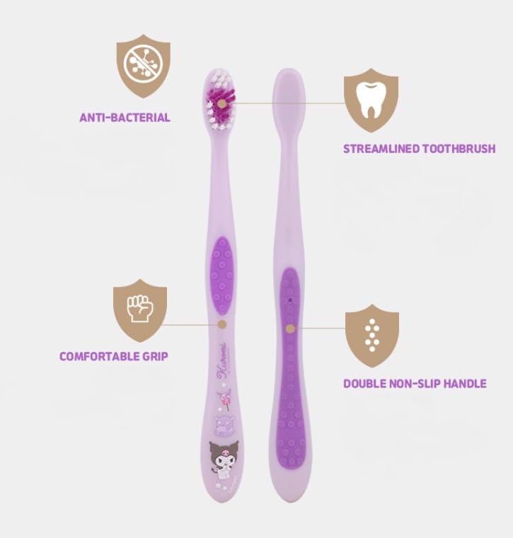 Premium purple toothbrush head close-up